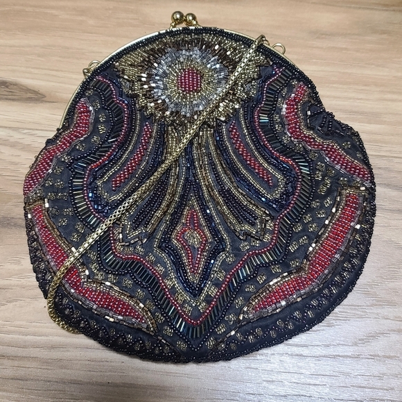 Vintage art deco beaded purse - Picture 9 of 10